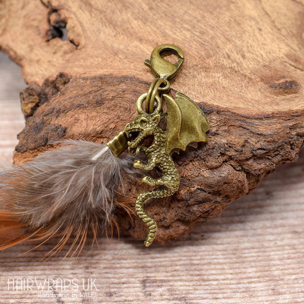 Dragon and Feather Charm.