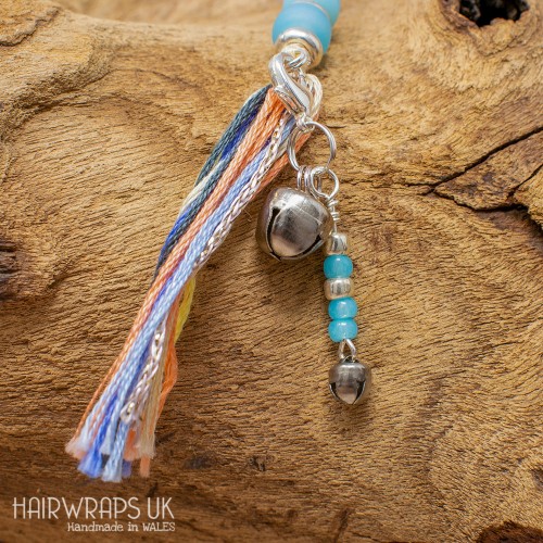 Bell and Turquoise Dangle Charm.