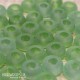 Set of green sea-glass beads, Large hole dread beads, Dreadlock bead set.