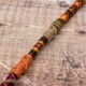 Vegan, 100% Wool-free Orange and Brown Cotton Dread Wrap for Dreadlocks or natural hair - Earth Tribe..
