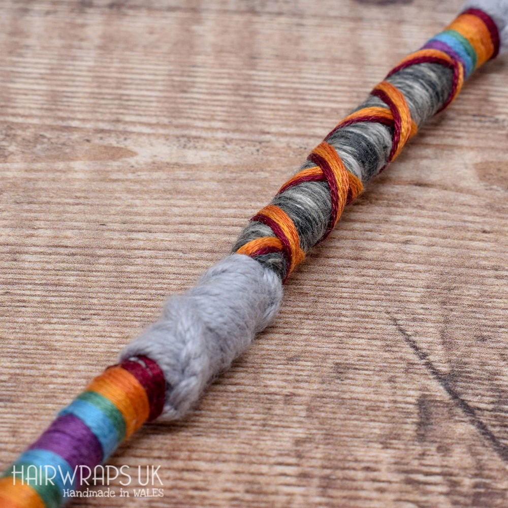 Chunky Vegan Accent Locs | Rainbow Dust | Hairwraps U.K.