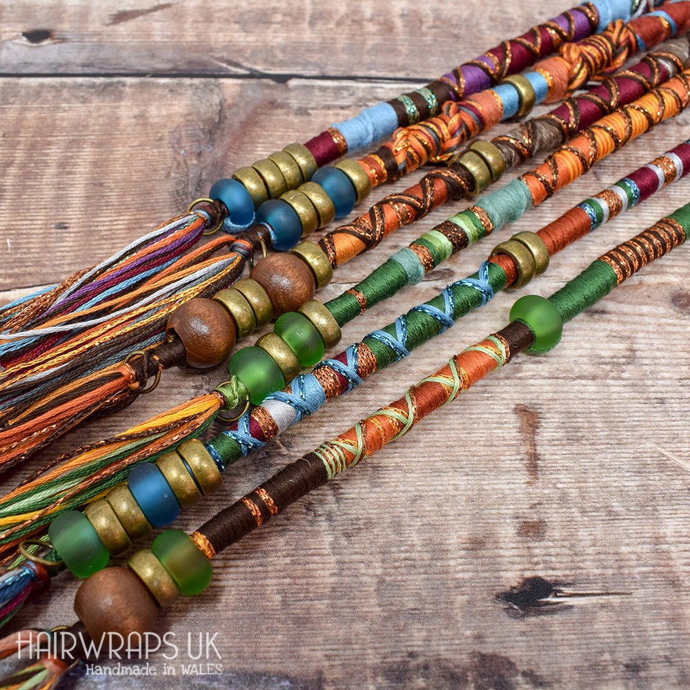 Deluxe Set of Long Chunky Dread Wrap Extensions - (18 - 23 Inches / 46 - 58 cm)