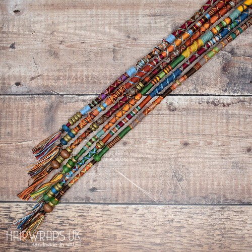 Deluxe Set of Long Chunky Dread Wrap Extensions - (18 - 23 Inches / 46 - 58 cm)