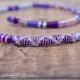 Removable Purple, Pink and Blue Hair Wrap with Glass Beads – Faerie.