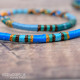 Removable Green, Turquoise, and Blue Hair Wrap with Glass Beads – Neptune.