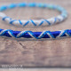 Removable Blue Ombre Hair Wrap with Glass Beads - Pixie Ocean.