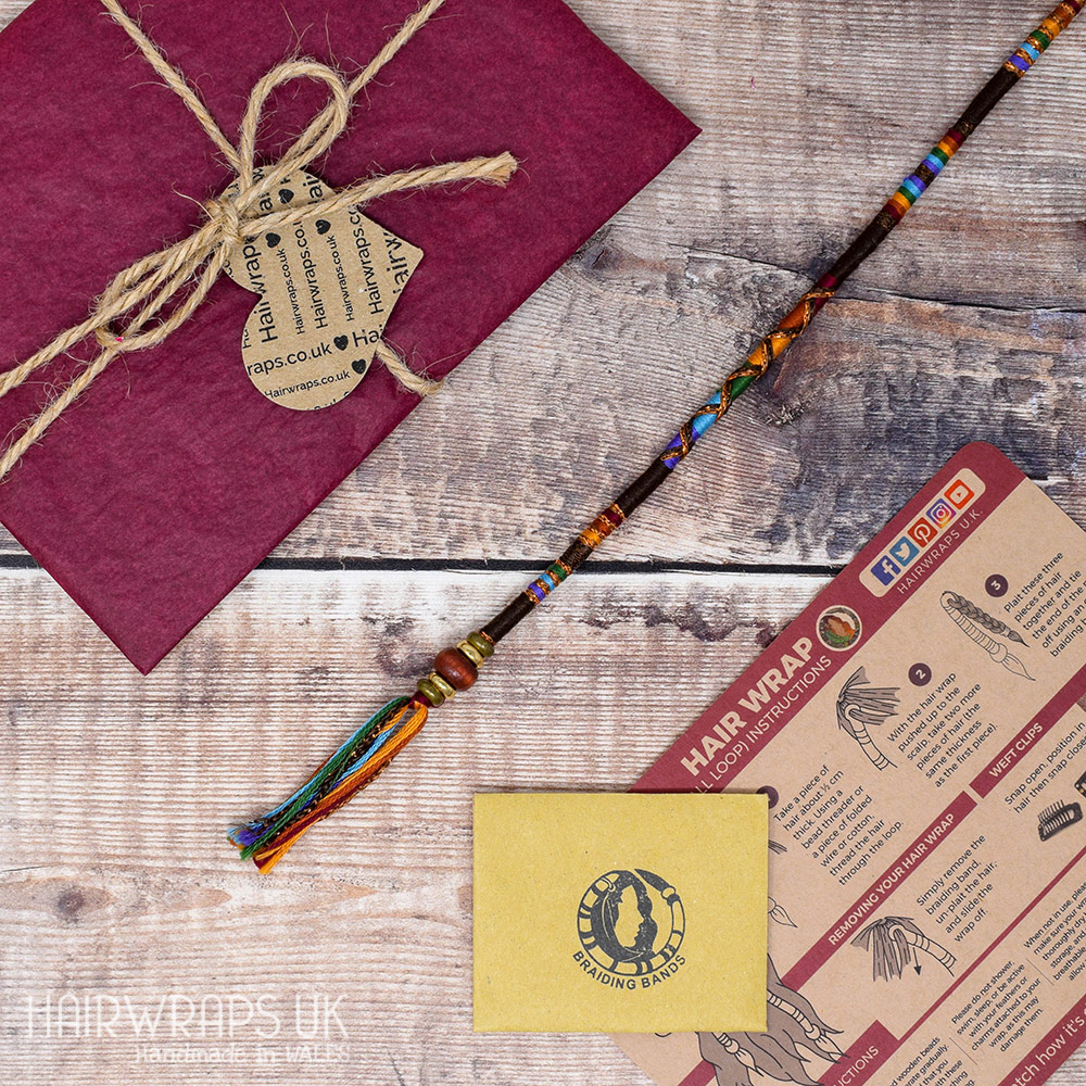 Reuseable Hair Wraps | Rusty Rainbow | Hairwraps U.K.