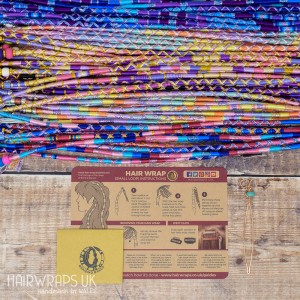 Wholesale Hair Wraps. Wooden / Glass / Metal Beads. Mixed colours and lengths. (Pack of 100)